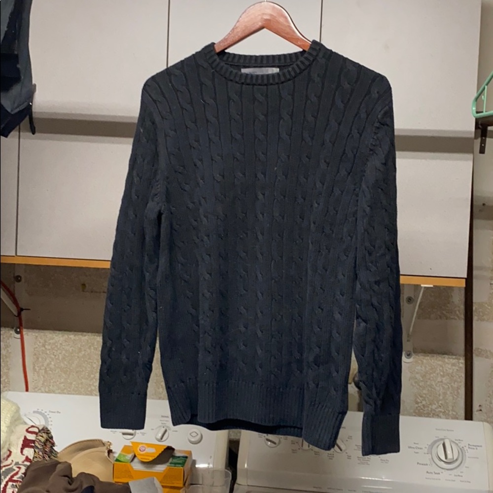 Black fisherman sweater